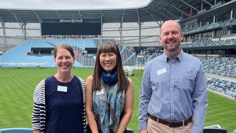 Members of our philanthropic services team at Allianz Field