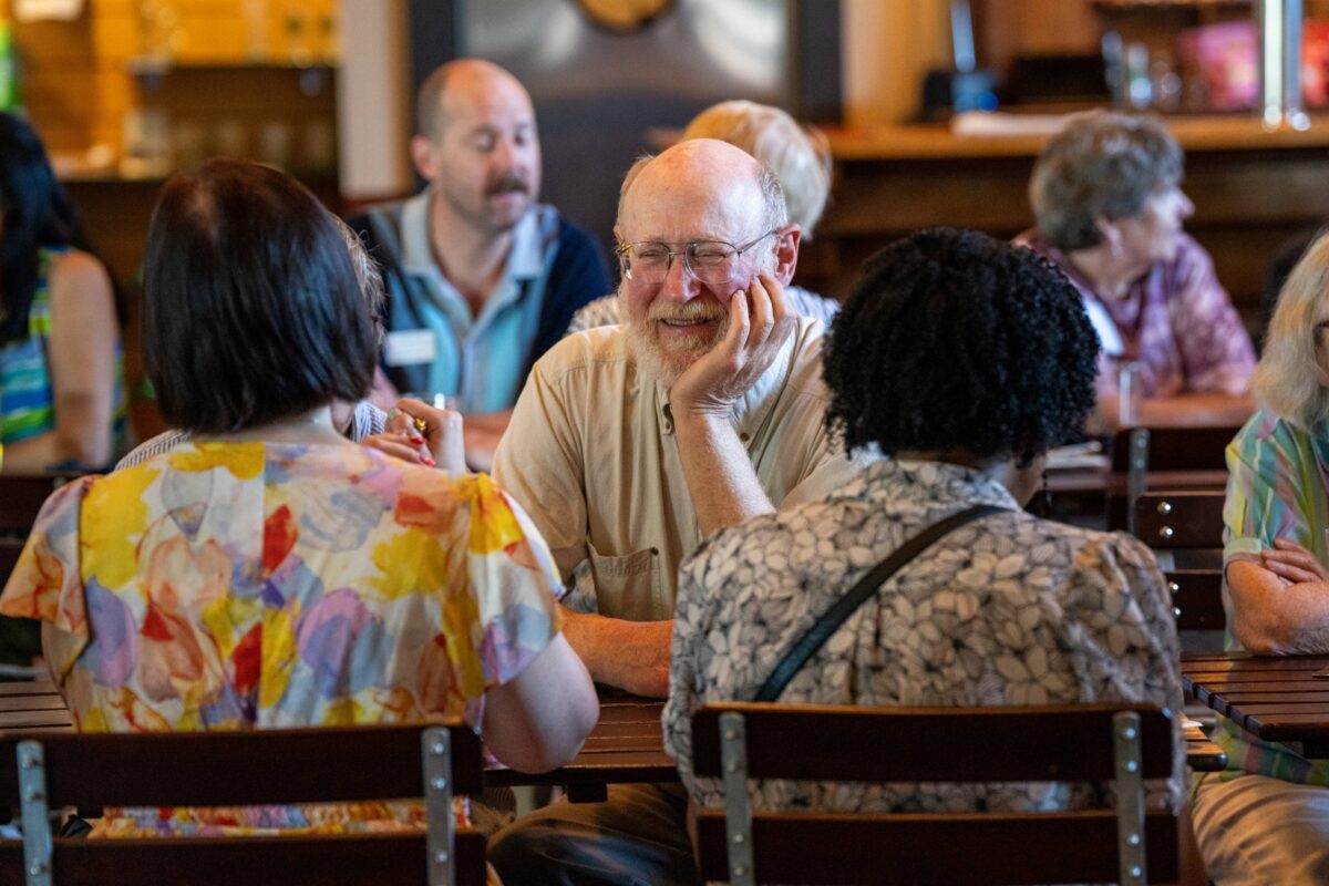 Guests interacting